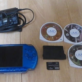 【取引中】【中古】PSP3000 + ソフト5本