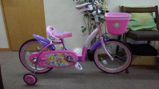 美品ディズニープリンセス16インチ自転車