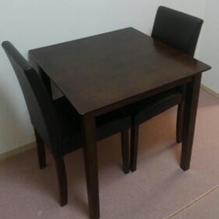 【美品】ダイニングセット テーブル&椅子2脚
