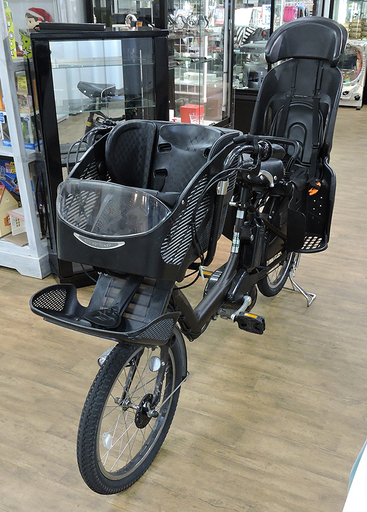 北大前! 札幌 引取 BRIDGESTONE/ブリヂストン 電動自転車 アンジェリーノ プティット 充電器付き キッズチェア付き アシスト自転車 ブラウン系