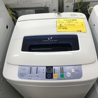 洗濯機　4.2キロ　ハイアール　11年製　17.9.25