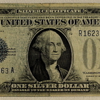 アメリカ紙幣　旧1ドル　銀交換券　シルバーサーティーフィキット