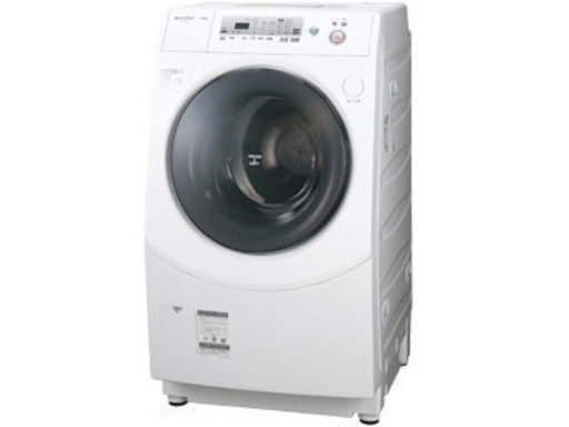 シャープ SHARP ES-V230-WL ななめ型ドラム式洗濯乾燥機 9kg ホワイト系 風プレス乾燥 2012年式