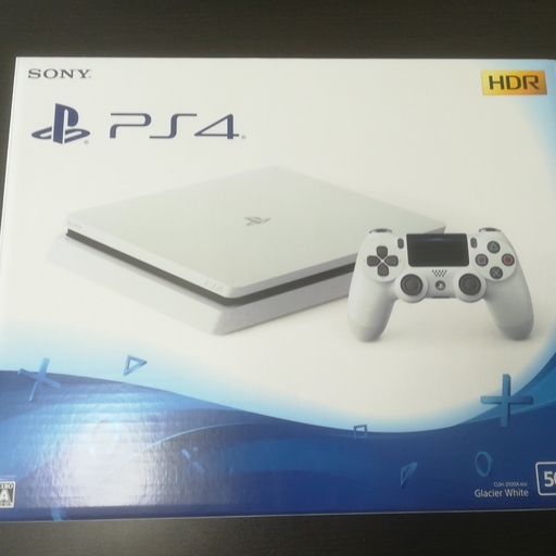 【新品同様】PS4　本体　PlayStation4 グレイシャー・ホワイト 500GB　CUH-2100AB02