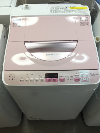 【送料無料・設置無料サービス有り】洗濯乾燥機 2017年製 SHARP ES-TX5A-P 中古