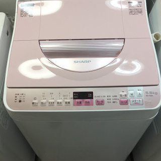 【送料無料・設置無料サービス有り】洗濯乾燥機 2017年製 SHARP ES-TX5A-P 中古