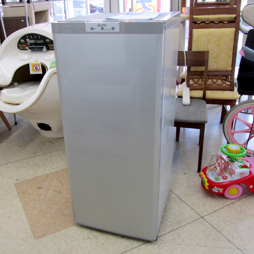 宮の沢店 三菱/ミツビシ 121L 冷凍庫 タテ型冷凍庫 フリーザー MF-U12Y-S 2015年製