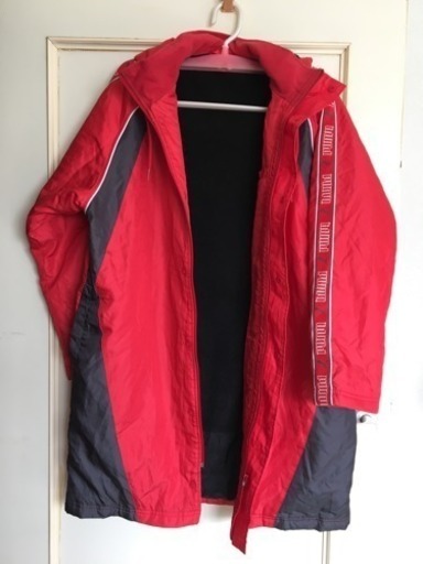 ☆プーマ ハーフベンチコート 赤色 160cm