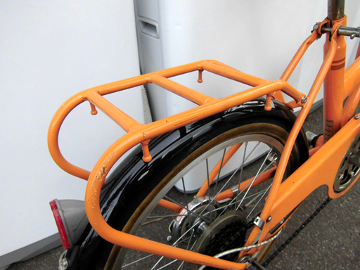 札幌 折り畳み自転車 オレンジ 橙 ６段変速 ２０インチ