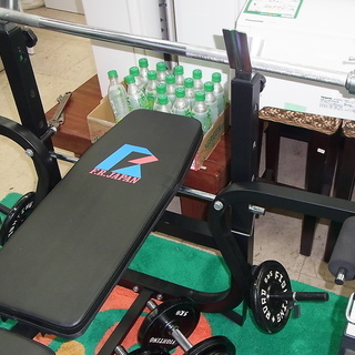 キングofベンチ+スクワットセーフティスタンド+ダンベル+バーベル/ファイティングロード 