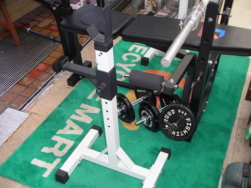 キングofベンチ+スクワットセーフティスタンド+ダンベル+バーベル  