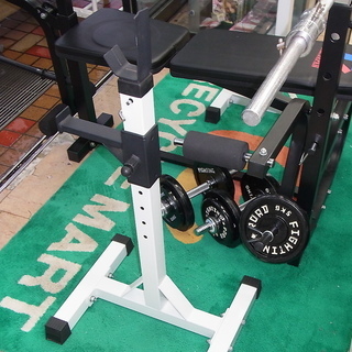 キングofベンチ+スクワットセーフティスタンド+ダンベル+バーベル/ファイティングロード 