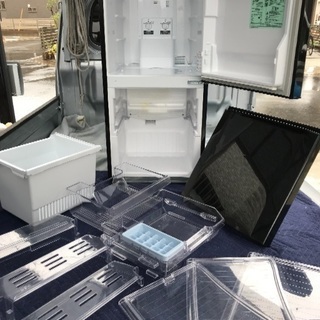 取引中。2015年製三菱冷凍冷蔵庫168Lブラック。千葉県内配送無料。設置