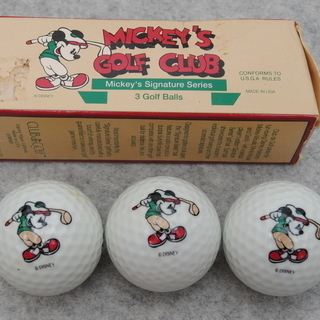 ミッキー　マウス ゴルフボール 3個　ディズニー