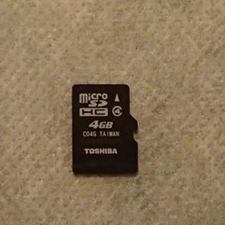 【中古】TOSHIBA microSD 4GB