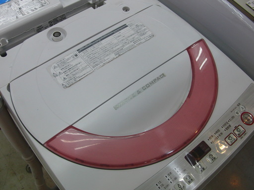 【安心6ヶ月動作保証付】シャープの全自動洗濯機（6.0kg）