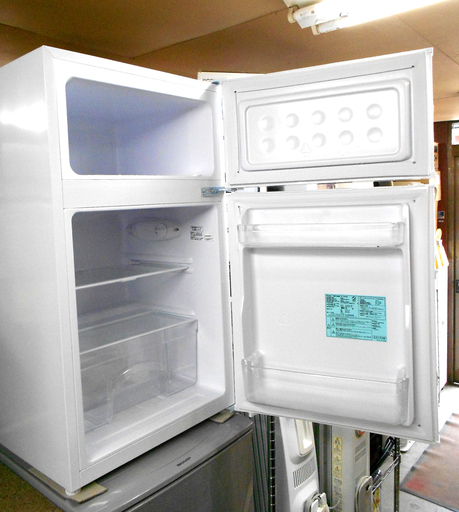 Haier JR-N85B(W)　冷凍冷蔵庫　一人暮らし