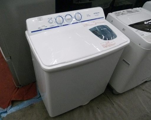 札幌 2018年製! 日立 二槽式洗濯機 5.5kg PS-55AS2 二層式 2槽式 2層式 HITACHI ステンレス
