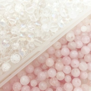 天然石◎ローズクォーツ＆水晶