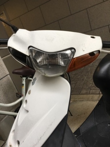 【スズキ レッツ2】 後輪パンク中 50cc原付 ヘルメット、手袋付き