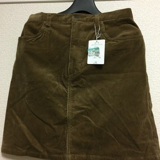 未使用 W67 定価1900円  茶色コーデュロイ スカート