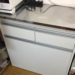 【お値下げ】ステンレス キッチン カウンター キッチンボード ゴミ箱