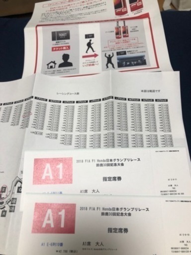 F1のチケット