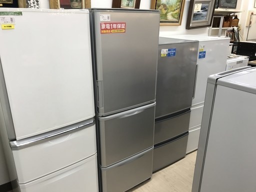 安心の1年保証付！2018年製SHARPの350L 3ドア冷蔵庫です！