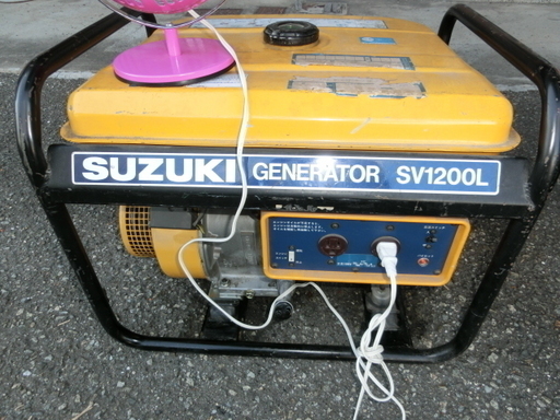 ★スズキ発電機　ＳＶ１２００Ｌ　　中古品