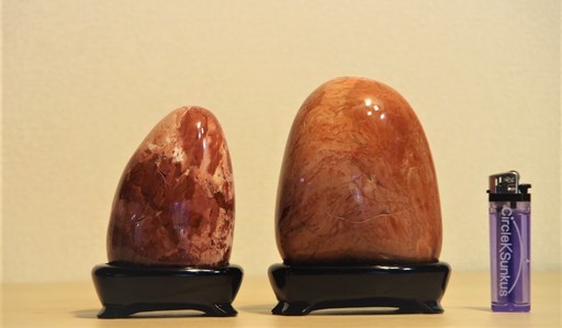 レッドジャスパー鑑賞石　2Ｐ　　置き石　飾り石
