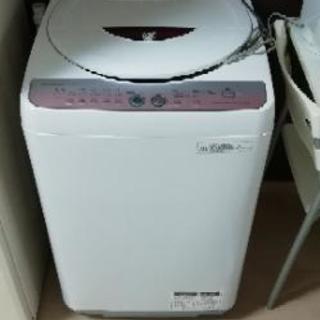 シャープ洗濯機ES-GE60L-P美品