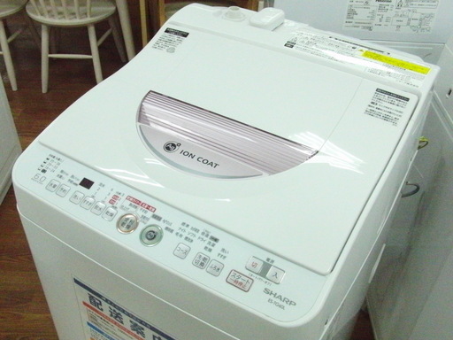 安心の6ヶ月動作保証付！SHARPの乾燥機能付洗濯機(6.0kg)です！【トレファク府中店】