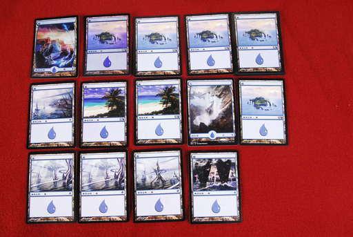6814　MTG　マジックザギャザリング　島　フルアート　236/249　日本語版　FOIL1枚　237/249　FOIL1枚など計14枚セット　アントレ