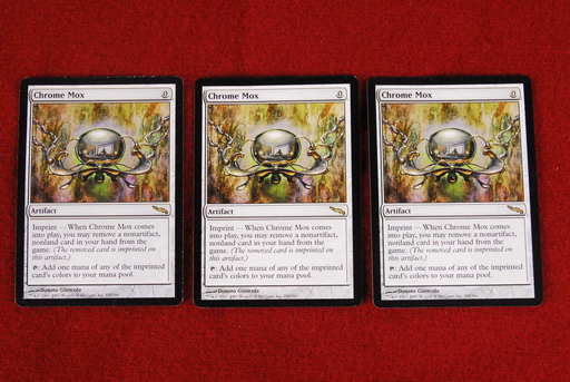 6830　MTG　マジックザギャザリング　Chrome Mox　英語版　3枚セット　アントレ