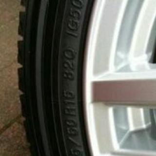 スタッドレスタイヤ&ホイール4本セット　ラクティスで使用　ヨコハマ iG50