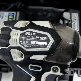 日立 インパクトドライバ WH18DDL2 白 18V6.0Ah バッテリー2個/電動工具 西宮の沢