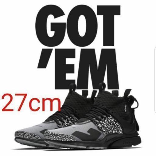 ACRONYM × NIKE AIR PRESTO \n\nナイキ　エアプレスト　アクロニウム　黒