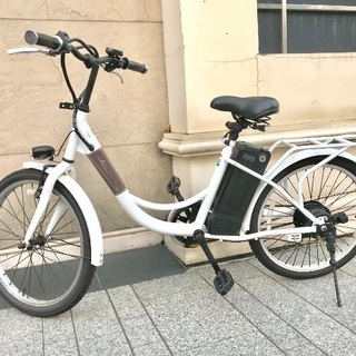 【2022年まで保証期間】電動アシスト自転車 22インチ (防犯...