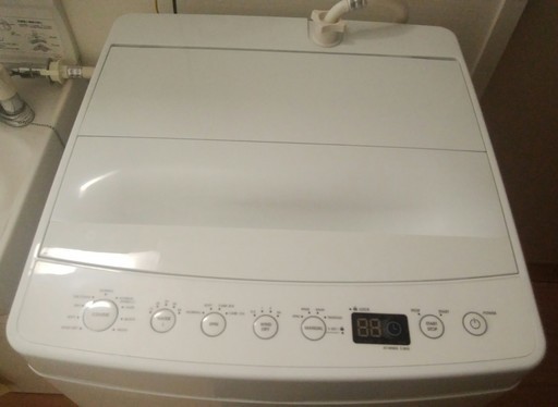 2018年製 美品 amadanaデザイン ハイアール 洗濯機 5.5kg AT-WM55 無印好きな方