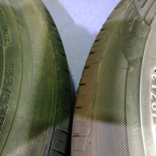 夏タイヤ 軽自動車 ~99％富山【点検OK】 155/65R14 一番人気 ブリヂストン 【富山市/手渡しもOK】エコピア EX10 中古/4本　ﾜｺﾞﾝR純正 スズキ