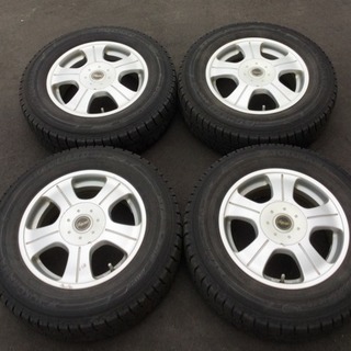 社外15インチアルミホイール 195/70R15 スタッドレスタイヤ 7分山