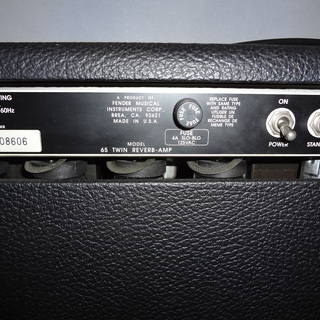 ★美品 希少！AB763型★　FENDER \'65　TWINREVERB フェンダー　ツインリバーブ アンプ