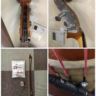 【値下げ】ウッドベース コントラバス ピックアップ付 マツナガ MATSUNAGA オマケ