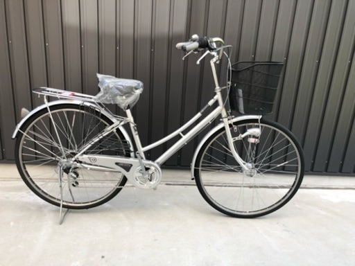 売切⬛︎花田店閉店セール☆彡　新車☆パンクしない自転車 ノーパンク自転車【日本製】オートライト 6段変速