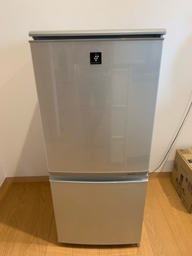 美品 シャープ 2ドア 冷凍冷蔵庫 SJ-PD14T-N