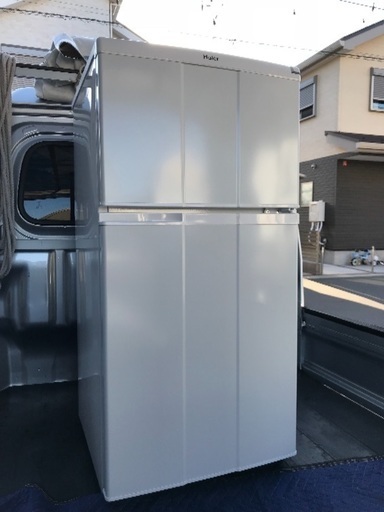 取引中。2012年製ハイアール冷凍冷蔵庫98L美品。千葉県内配送無料。設置無料。