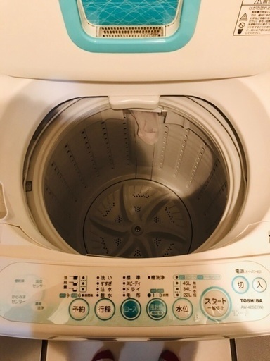 洗濯機 TOSHIBA AW-42SE 風乾燥機能付き