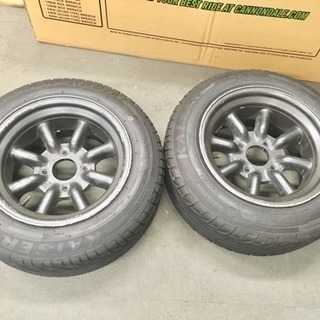 ワタナベ 14インチ 7.5J Aタイプ 2本 中古 ケンダ付き