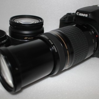 2420万画素❤️Wi-Fi❤️Canon kiss X8iトリプルレンズセット