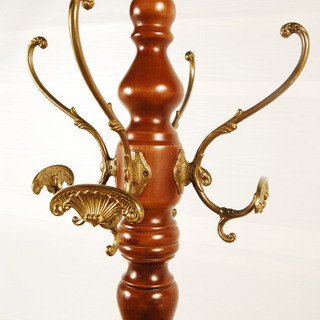 6852 高級 木製 ポールハンガー コートハンガー アンティーク